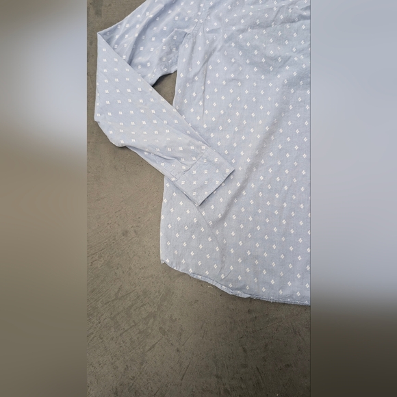 Scotch And Soda Long Sleeve Button Down Patterned Shirt, Large - Picture 9 of 15